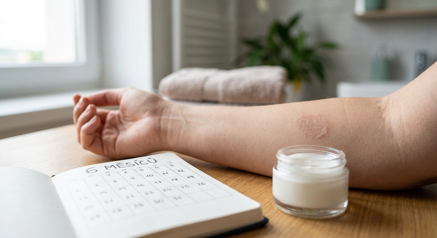 Close-up of hands applying rich moisturizing cream on a green background.
