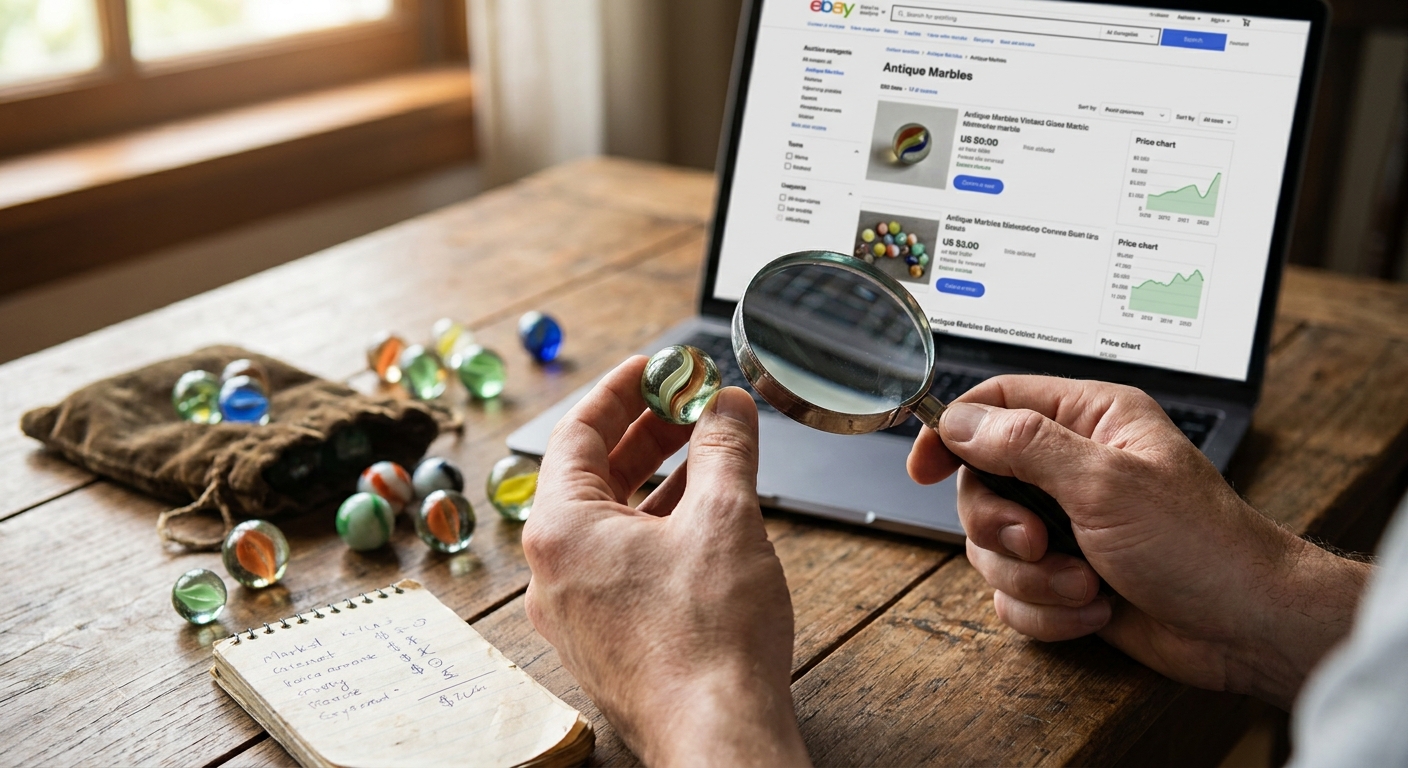 Staré skleněné kuličky z dětství nejsou jen hračky. Tato konkrétní barva skla má dnes pro sběratele cenu zlata