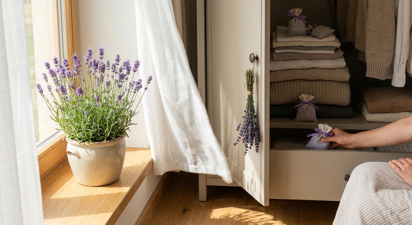 Tato bylinka v květináči odpuzuje moly lépe než chemické kuličky. Navíc provoní vaši skříň