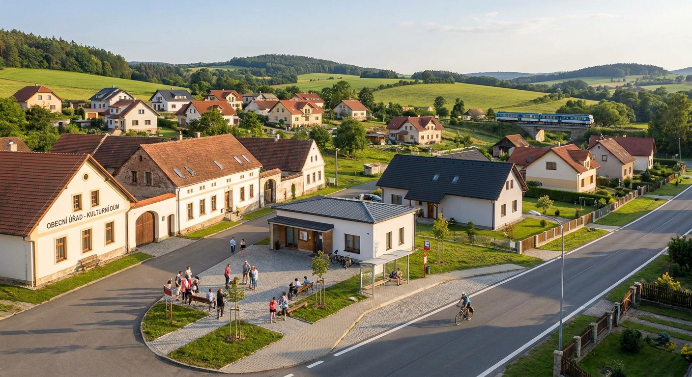 Tato česká vesnice byla vyhlášena nejlepším místem pro život. Pozemky tam stojí zlomek toho co v Praze
