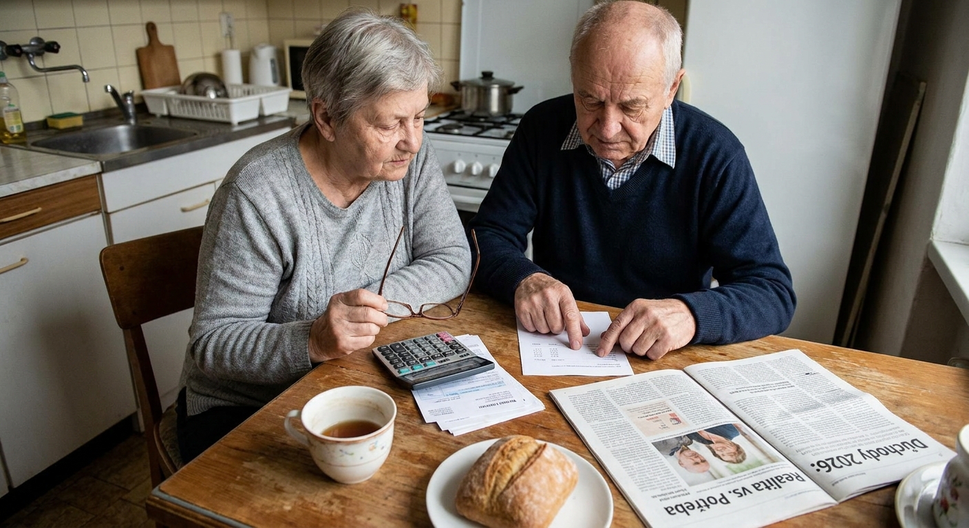 Tento důchod v roce 2026 musí brát průměrná rodina, aby uživila dům. Pro 70 % lidí je to jen nesplnitelný sen