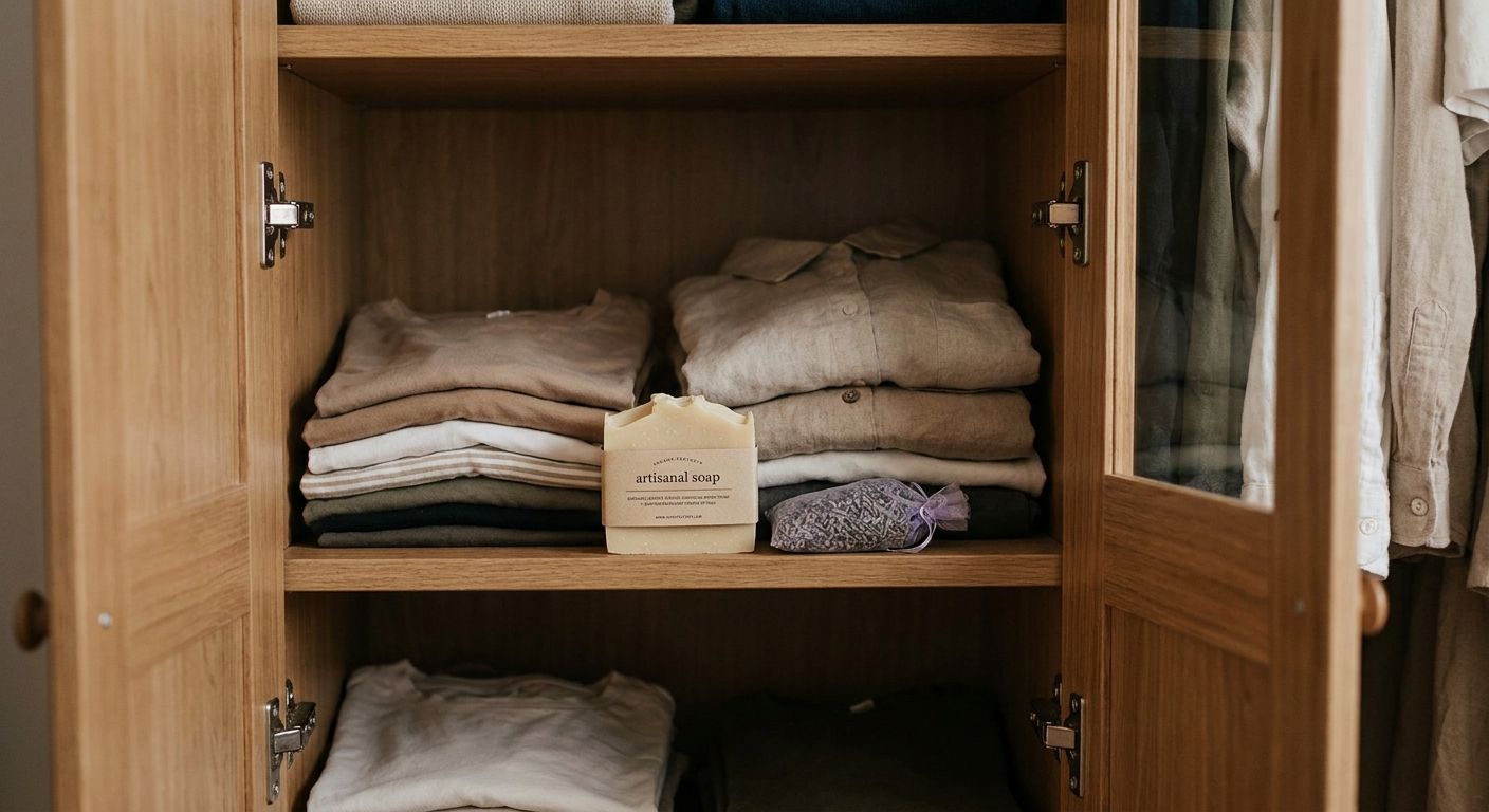 Tento jednoduchý trik s mýdlem v šatní skříni funguje lépe než drahé spreje. Oblečení bude vonět měsíce