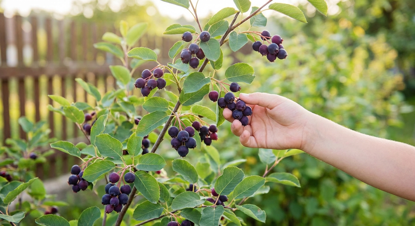 Close-up of vibrant red berries on lush green foliage in natural daylight.