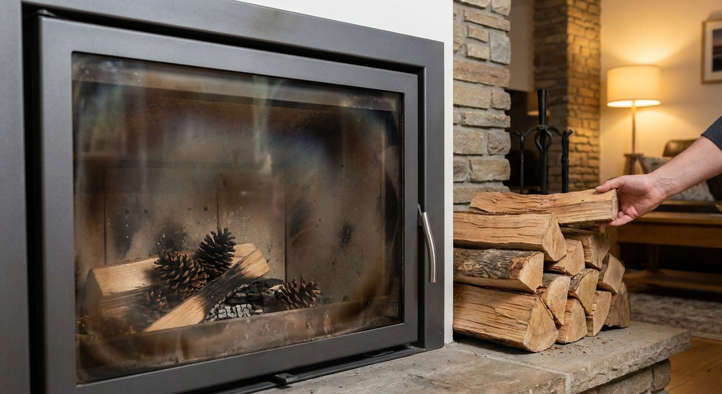 Topení v krbu za polovic! Stačí přidat k dřevu tuto jednu věc, kterou v lese najde úplně každý