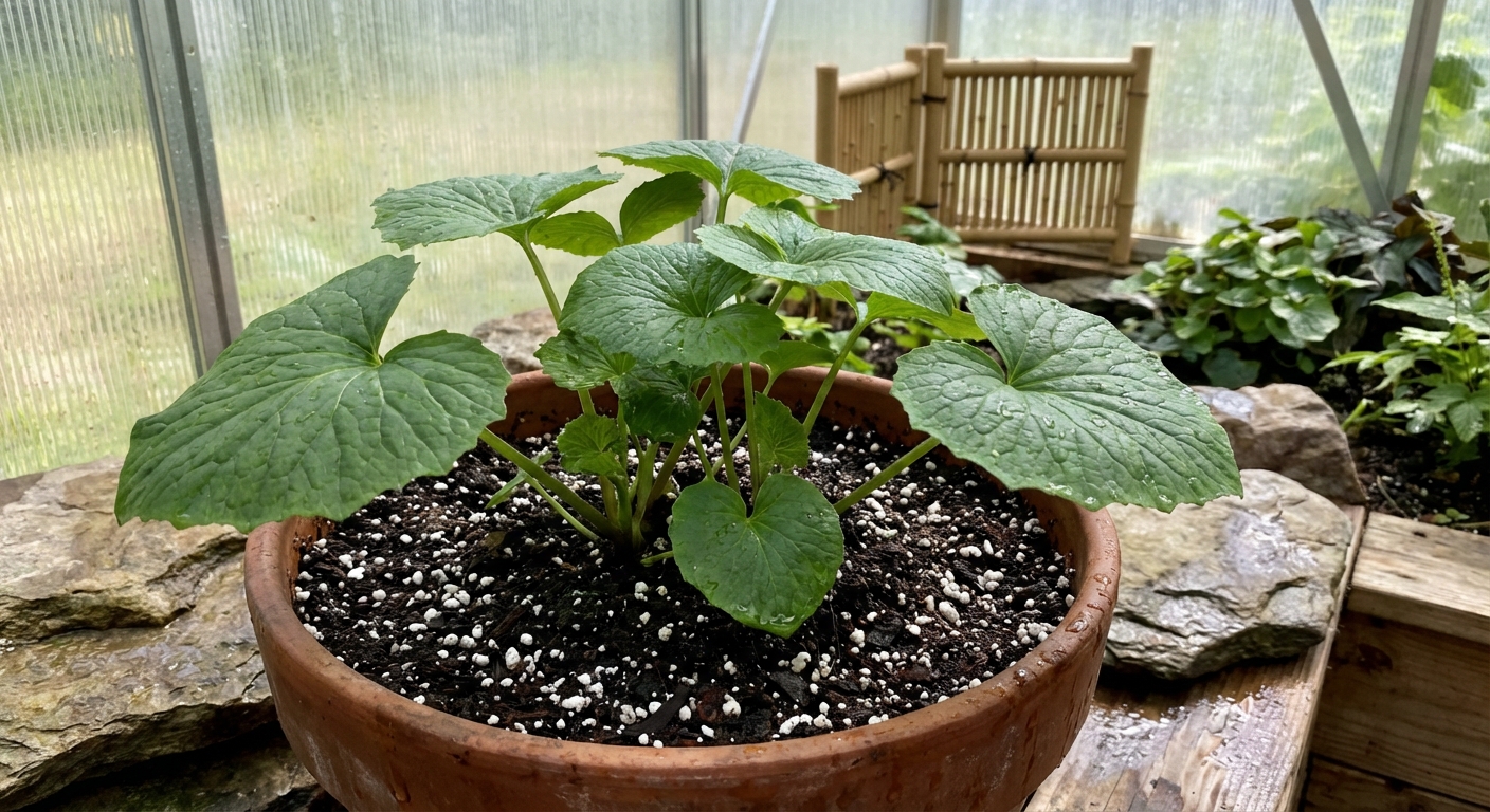 Closeup of hands nurturing a young green seedling in soil, symbolizing growth and new beginnings.