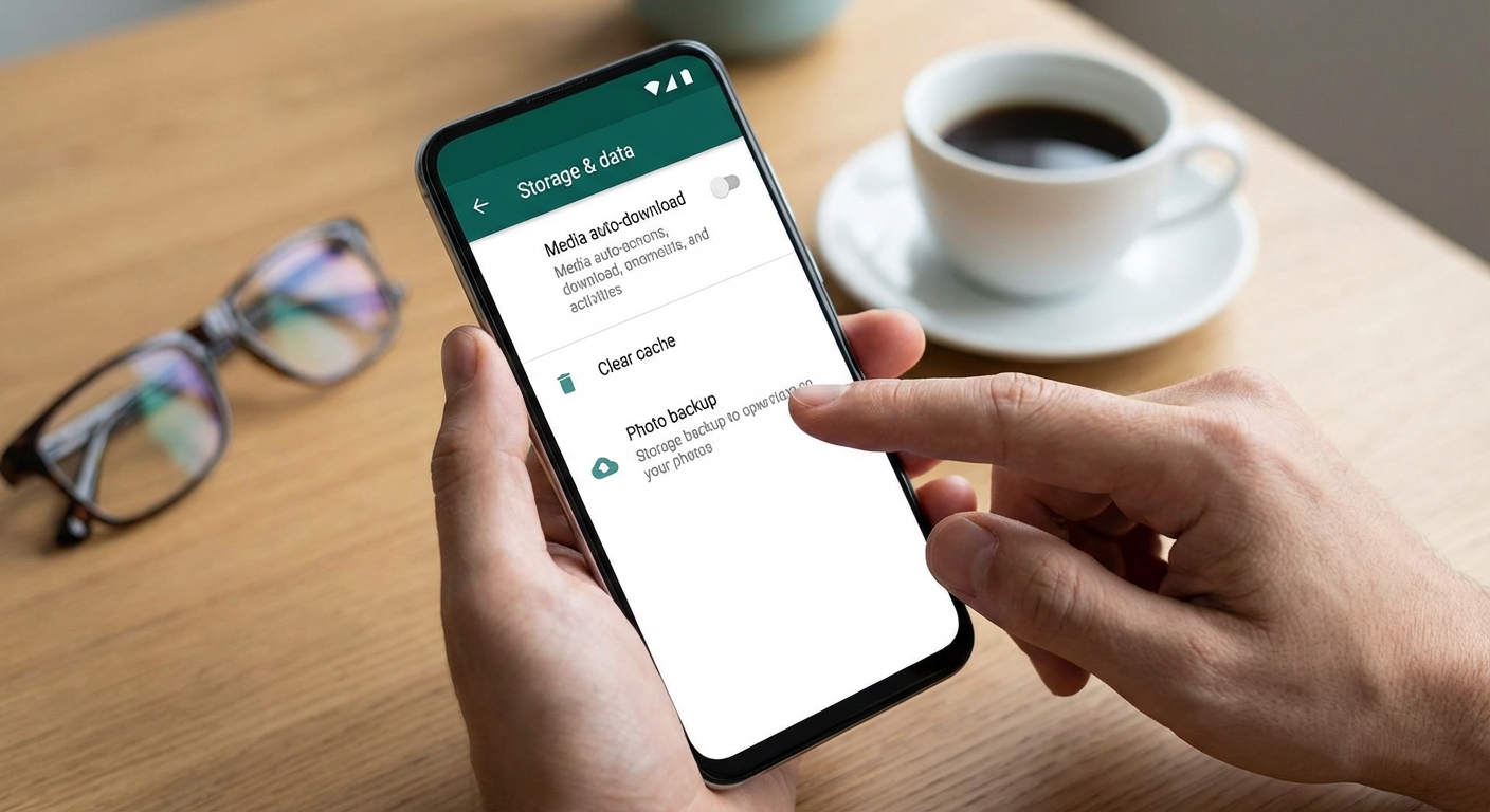 Smartphone screen showing various app icons with notification badges in low light.