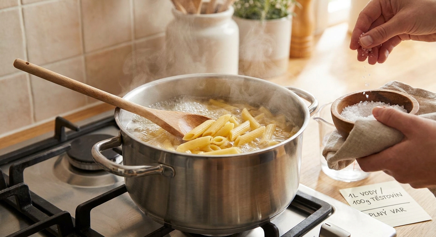 Většina Čechů dělá při vaření těstovin jednu zásadní chybu. Šéfkuchaři vysvětlili, proč se pak lepí