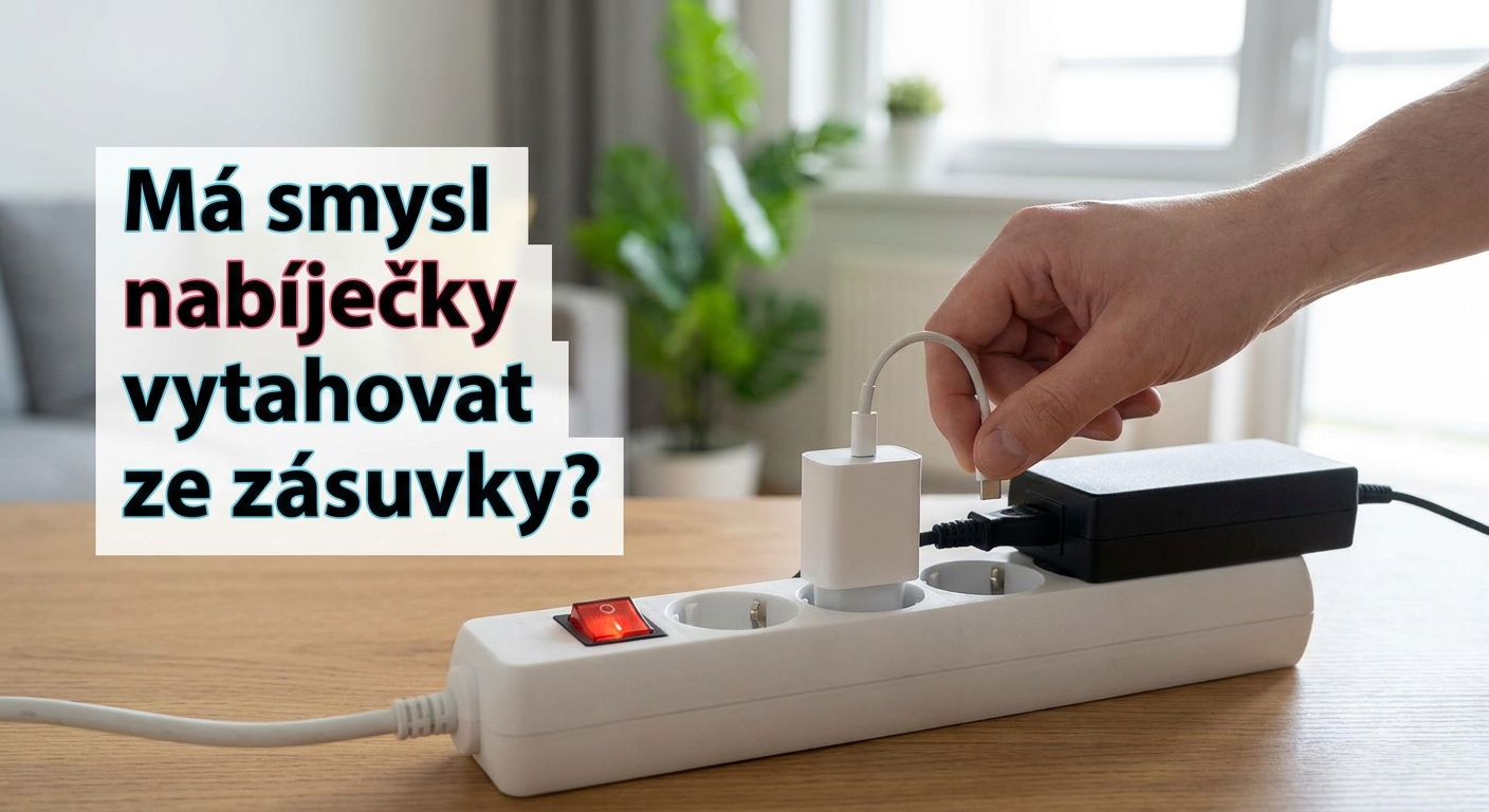 Většina Čechů nechává nabíječku v zásuvce i bez mobilu. Vůbec netuší, kolik je to stojí peněz ročně