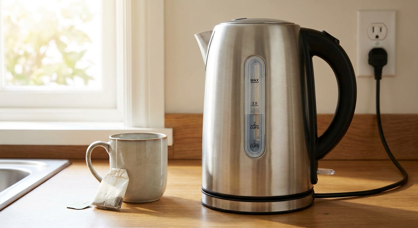 Většina Čechů používá rychlovarnou konvici špatně. Tento zlozvyk zvyšuje spotřebu elektřiny o třetinu