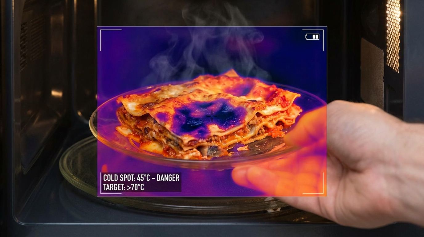 Většina lidí dává jídlo do mikrovlnky špatně. Kvůli této chybě je talíř horký, ale pokrm studený