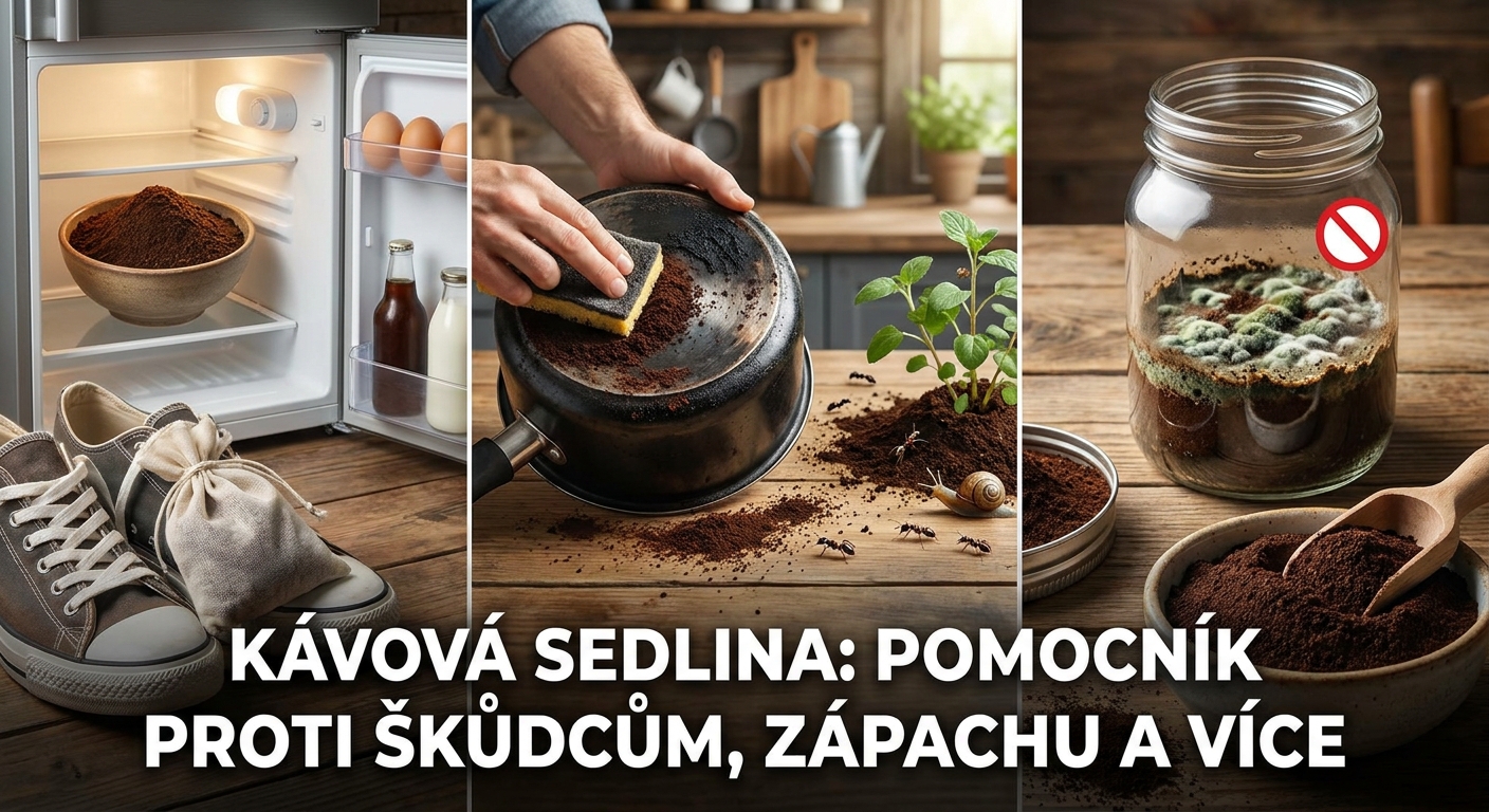 Většina lidí dává kávovou sedlinu do koše. Přitom je to ten nejlepší pomocník pro vaši zahradu i domácnost