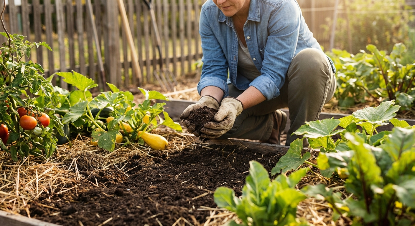 Close-up shot of vibrant red wood mulch, ideal for gardening and design projects.