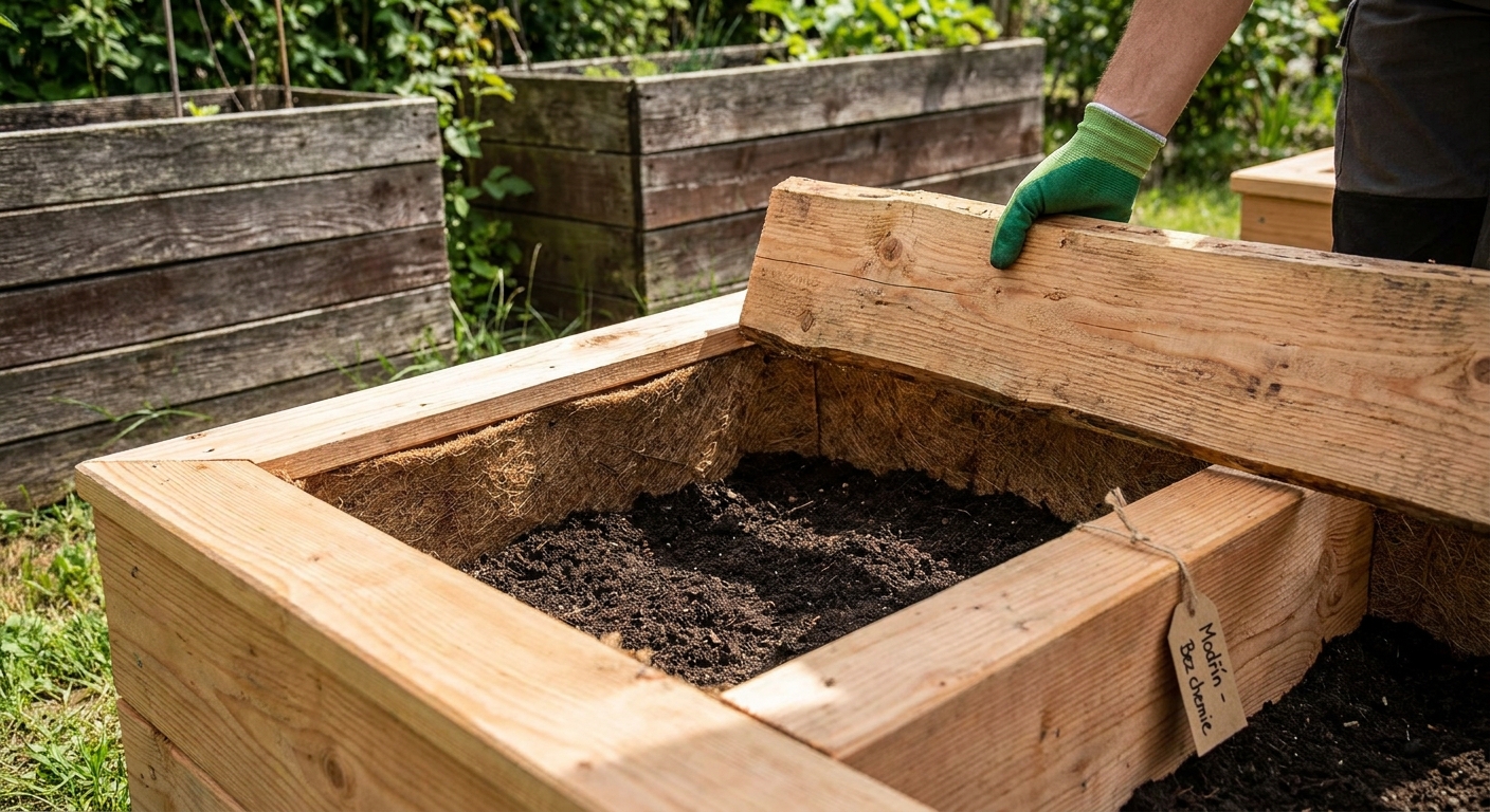 Vyvýšené záhony z plastu jsou propadák. Zahradníci se vracejí k materiálu, který přirozeně hřeje kořeny
