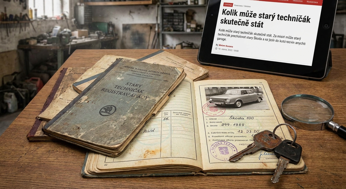 Kdo najde v garáži tento starý český techničák, má v ruce 50 000 Kč. Sběratelé jdou po konkrétní sérii