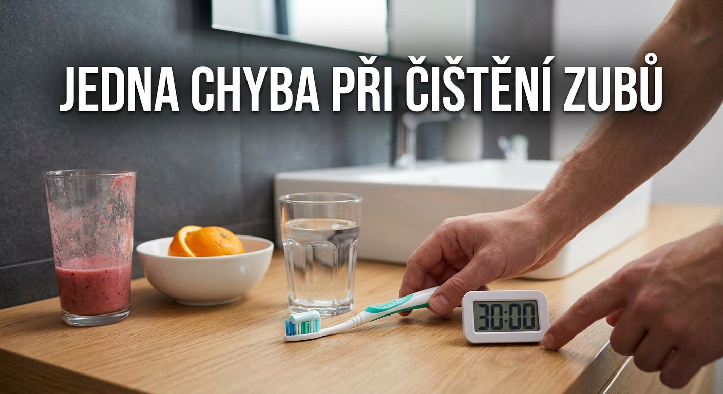 Většina lidí si čistí zuby špatně. Tato jedna chyba ničí sklovinu rychleji než cukr
